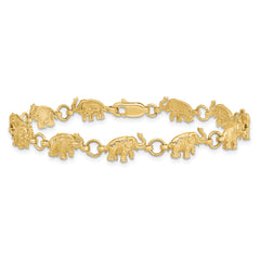 14k Elephant Bracelet