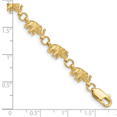 14k Elephant Bracelet