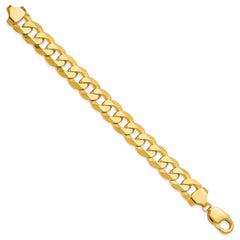 14k 12.0mm Flat Beveled Curb Chain