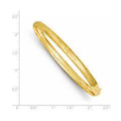 14k 3/16 Oversize Florentine Engraved Hinged Bangle Bracelet