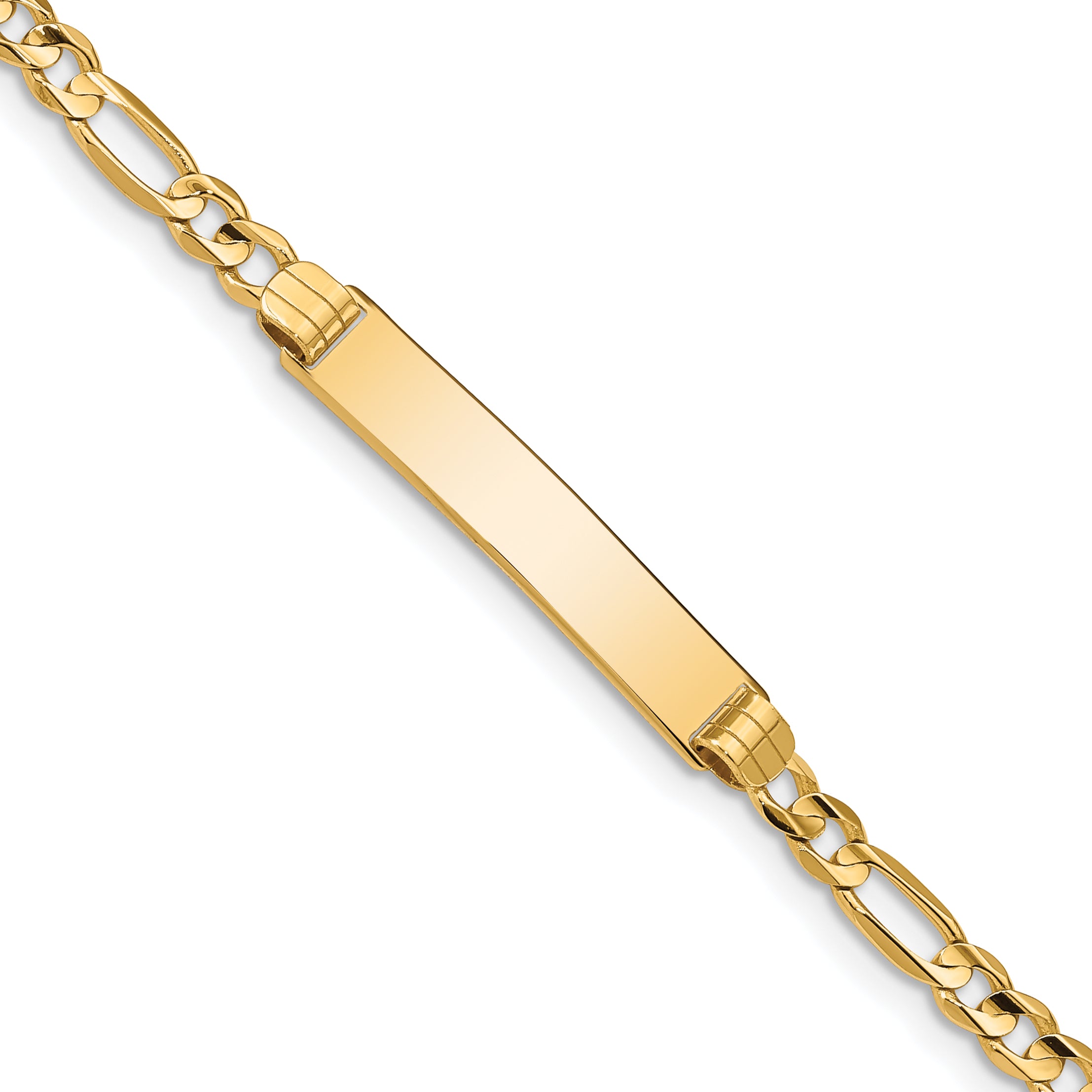 14k Figaro ID Bracelet