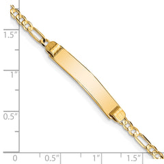 14k Figaro ID Bracelet