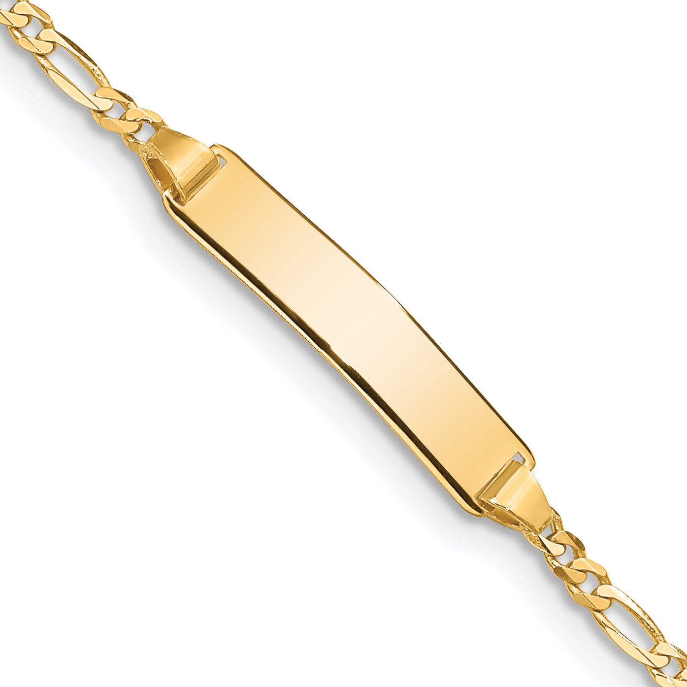 14k Baby Figaro ID Bracelet