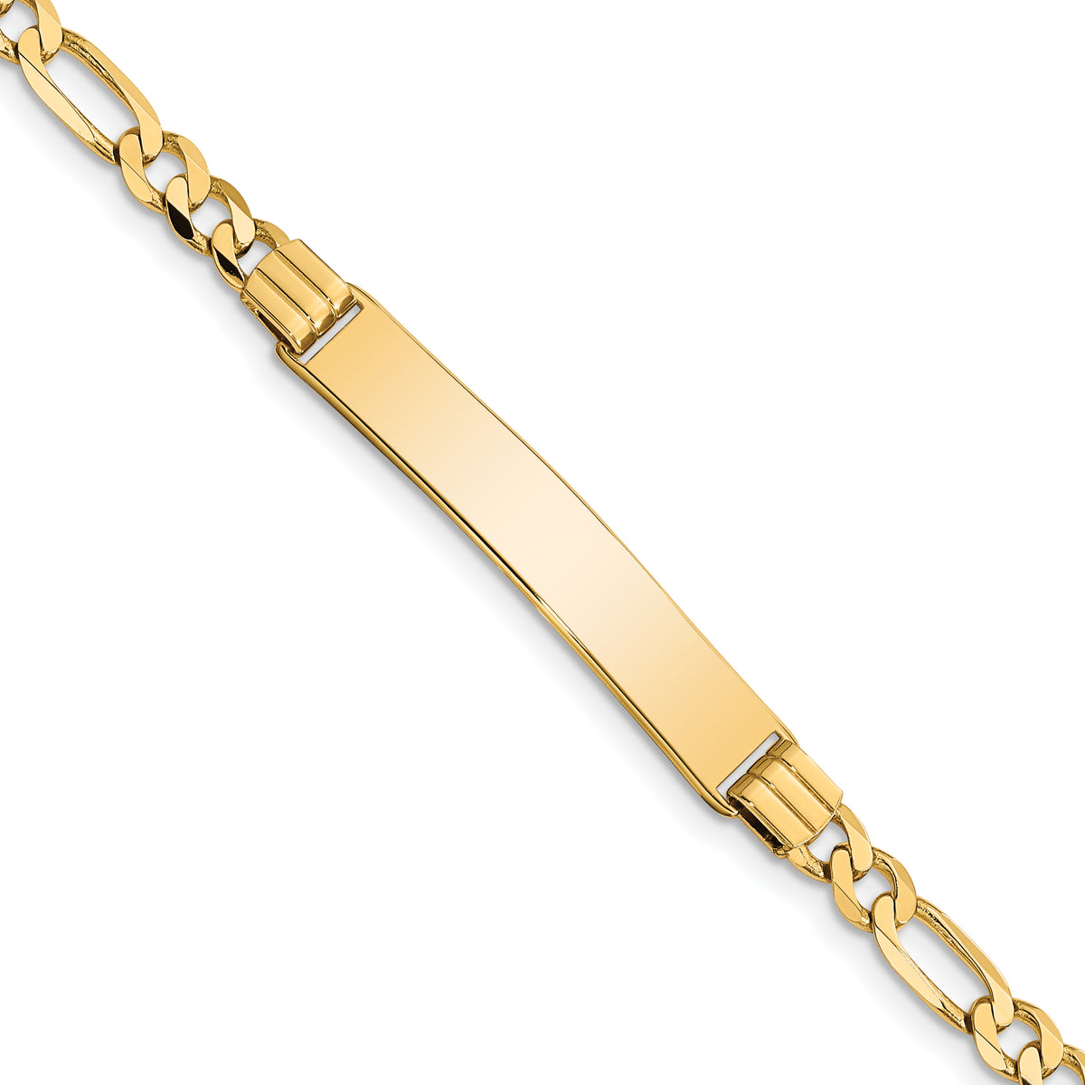 14k Figaro ID Bracelet