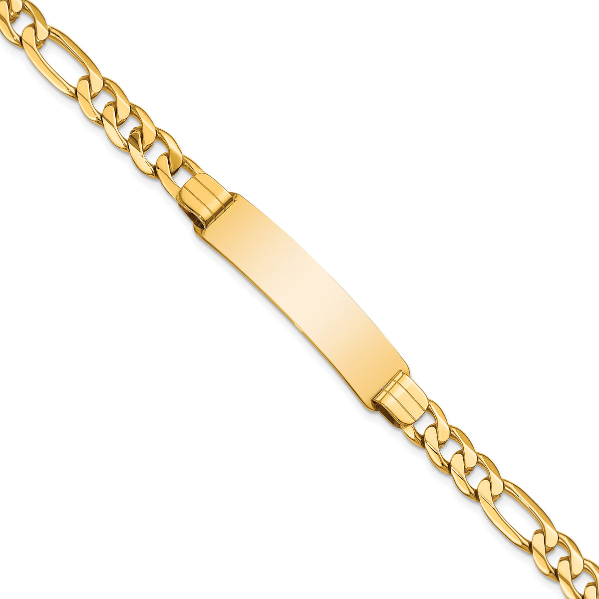 14k Figaro ID Bracelet