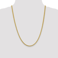 14K 3mm Franco Chain