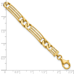 14k Polished Link Bracelet