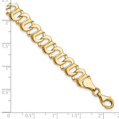 14k Polished Fancy Link Bracelet