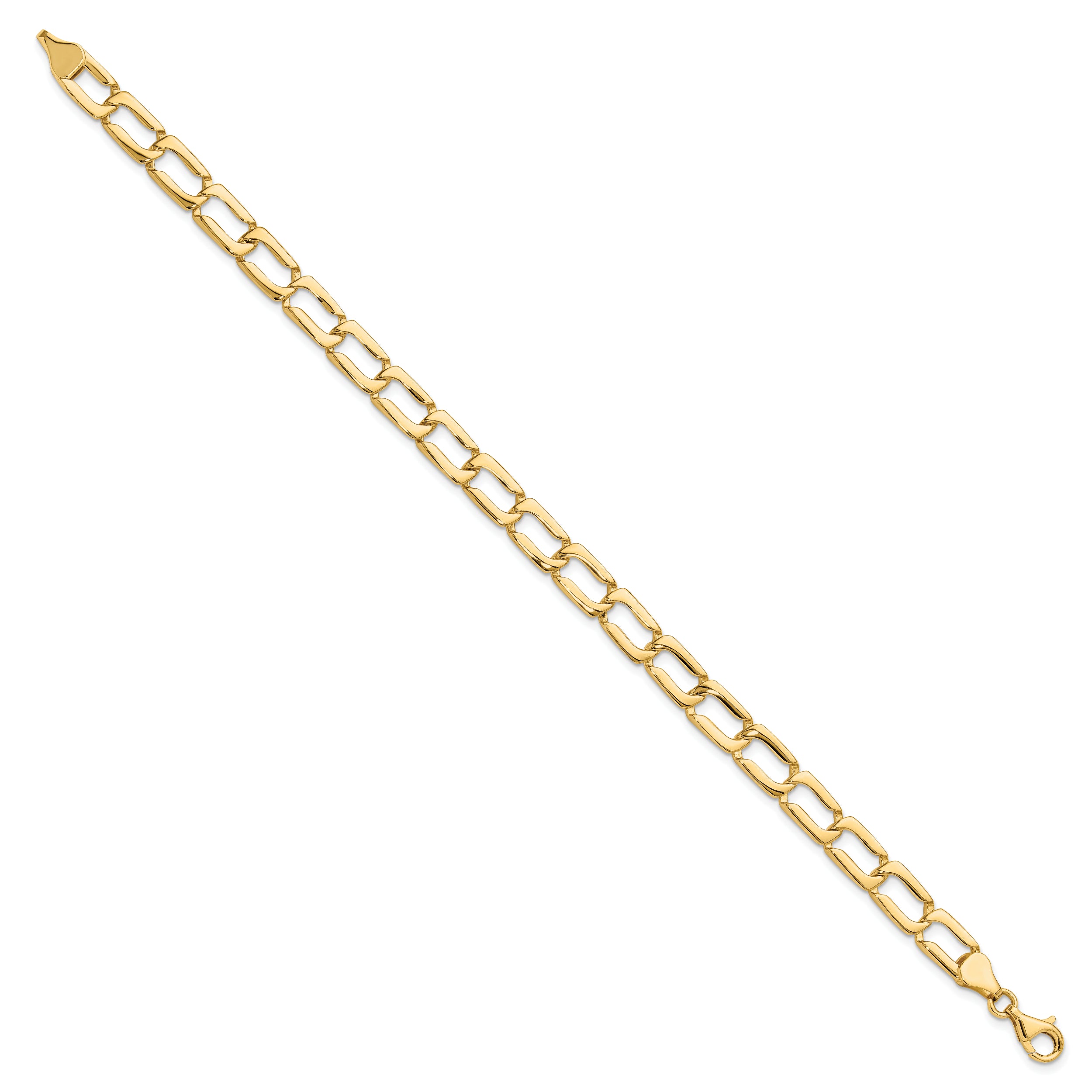 14k Polished Link Bracelet