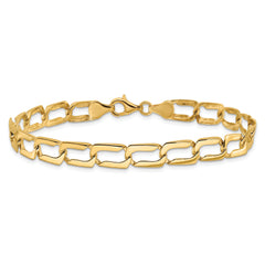 14k Polished Link Bracelet