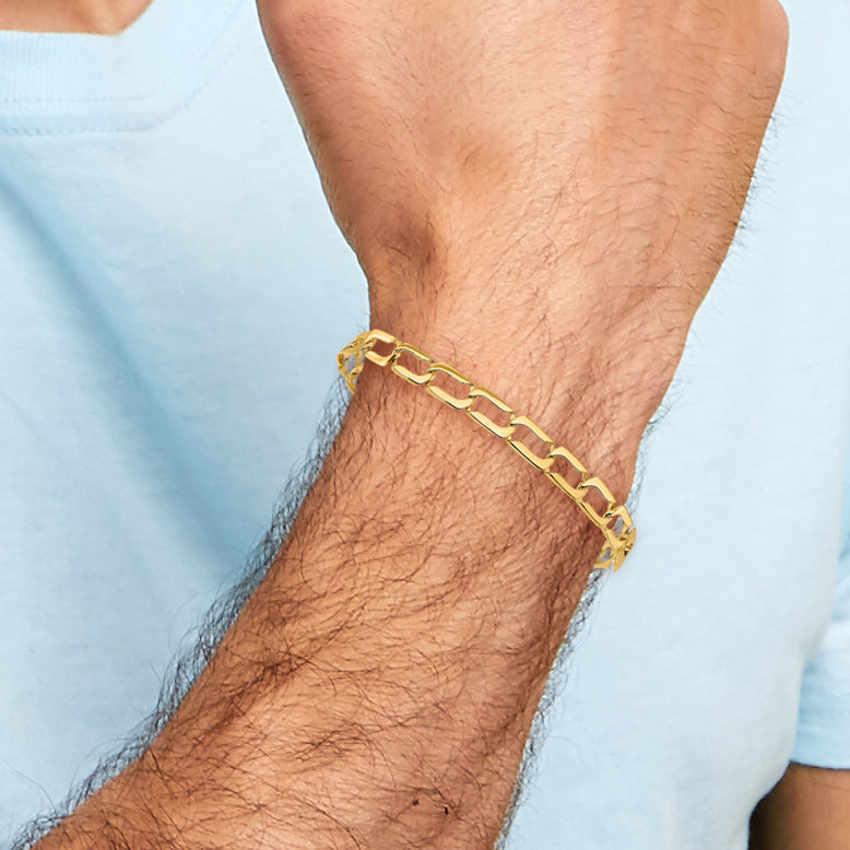 14k Polished Link Bracelet