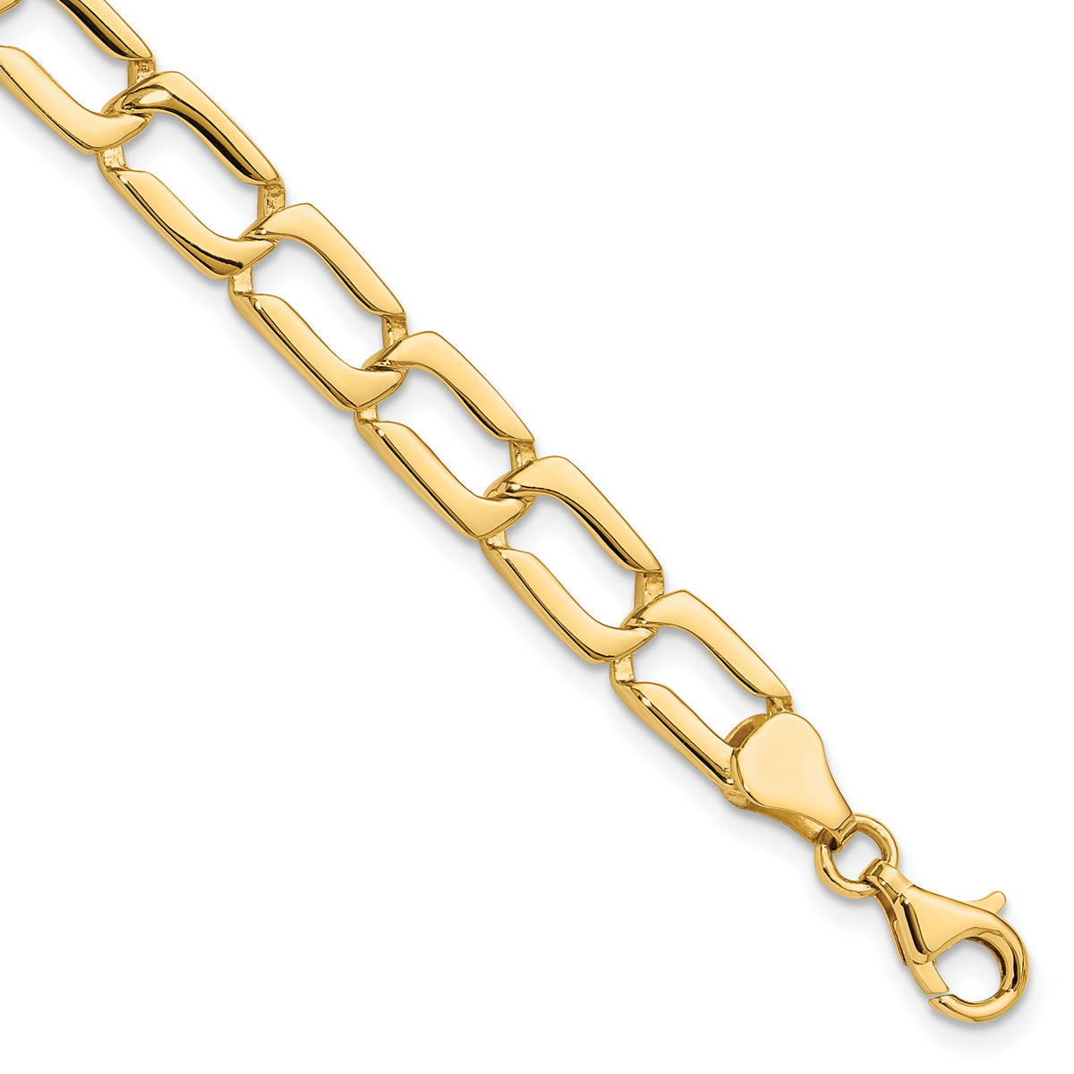 14k Polished Link Bracelet