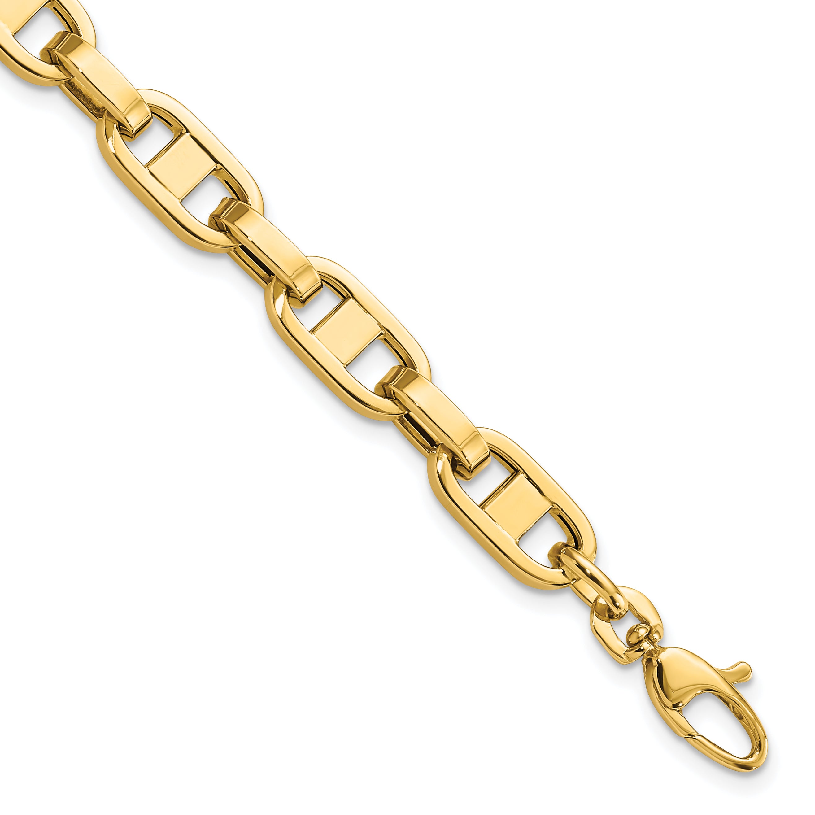 14k Fancy 8.5in Link Bracelet