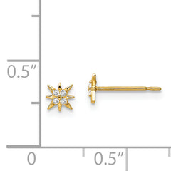 14k Madi K CZ Star Post Earrings