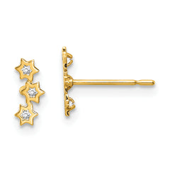 14k Madi K Stars CZ Earrings