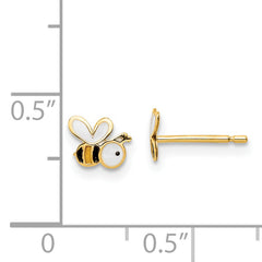 14k Madi K Enamel Bumble Bee Post Earrings