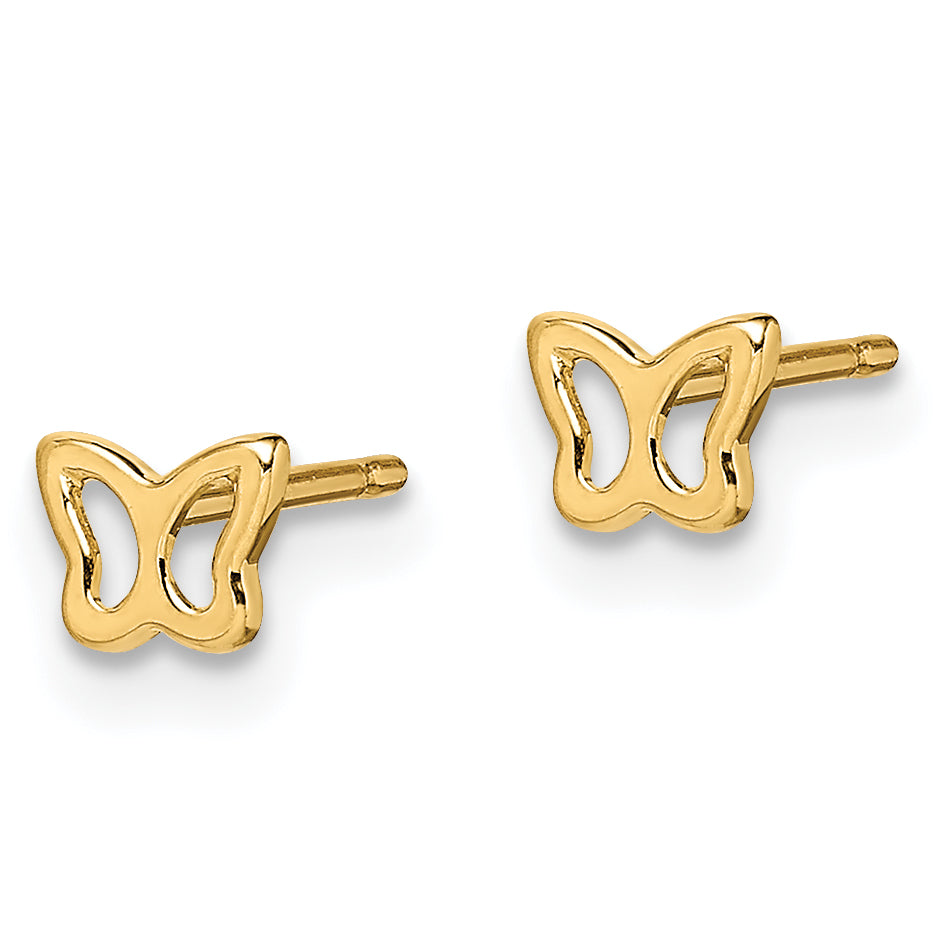 14k Madi K Butterfly Post Earrings