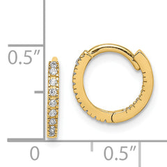 14k Madi K CZ Hinged Hoop Earrings