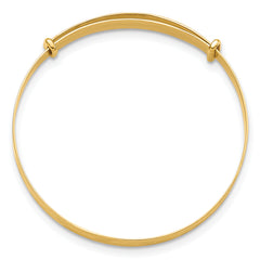 14K Madi K Polished D/C Expandable Baby Bangle