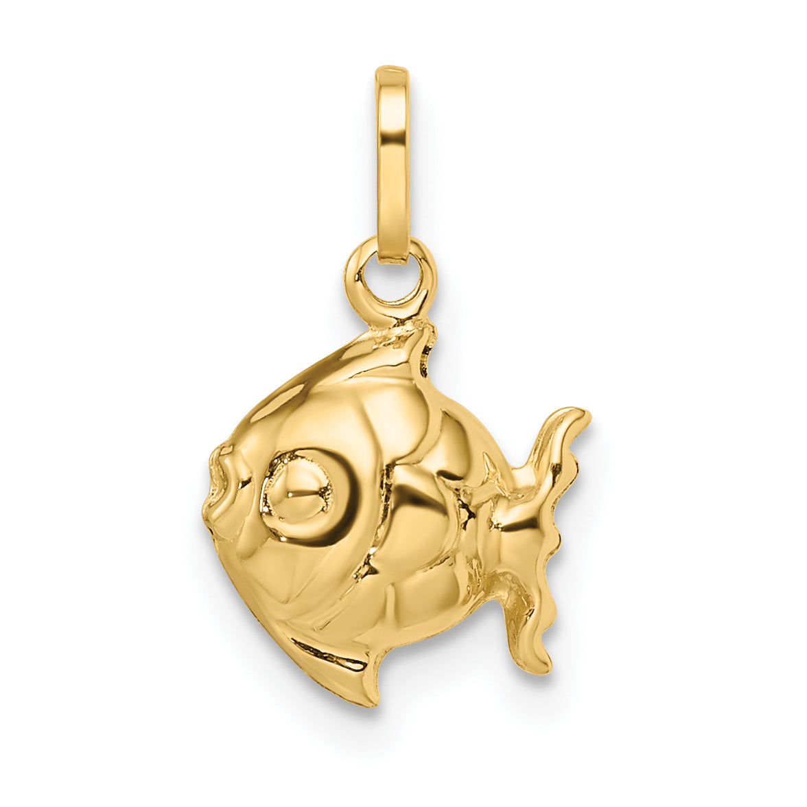 14k Madi K Polished 3-D Fish Pendant