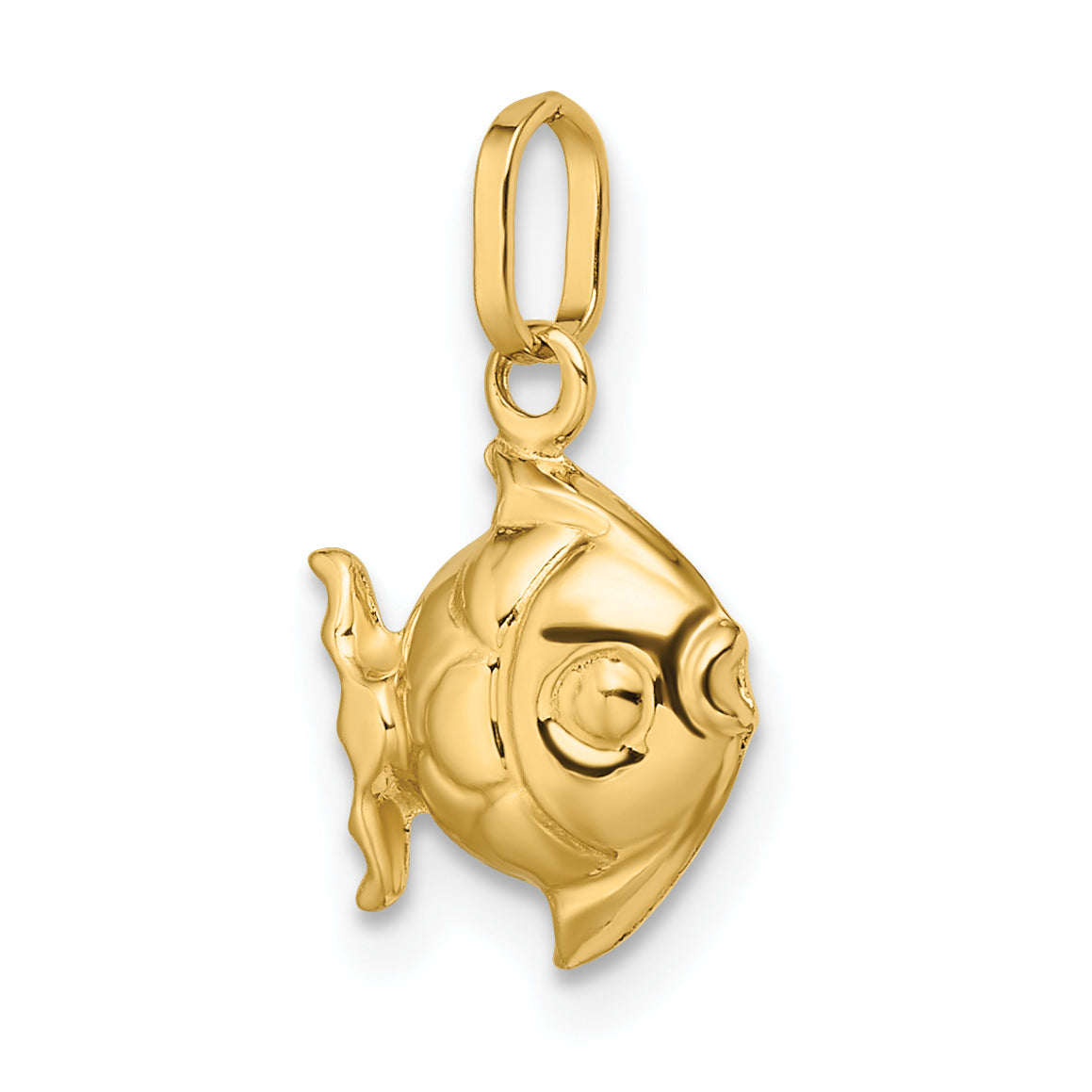 14k Madi K Polished 3-D Fish Pendant