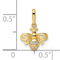 14k Madi K CZ Bumble Bee Pendant