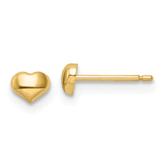 14k Madi K Polished Heart Post Earrings