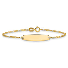 14k Madi K Figaro Baby Oval ID Bracelet