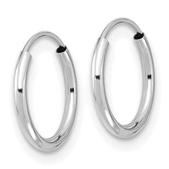 14k White Gold Madi K Endless Hoop Earrings