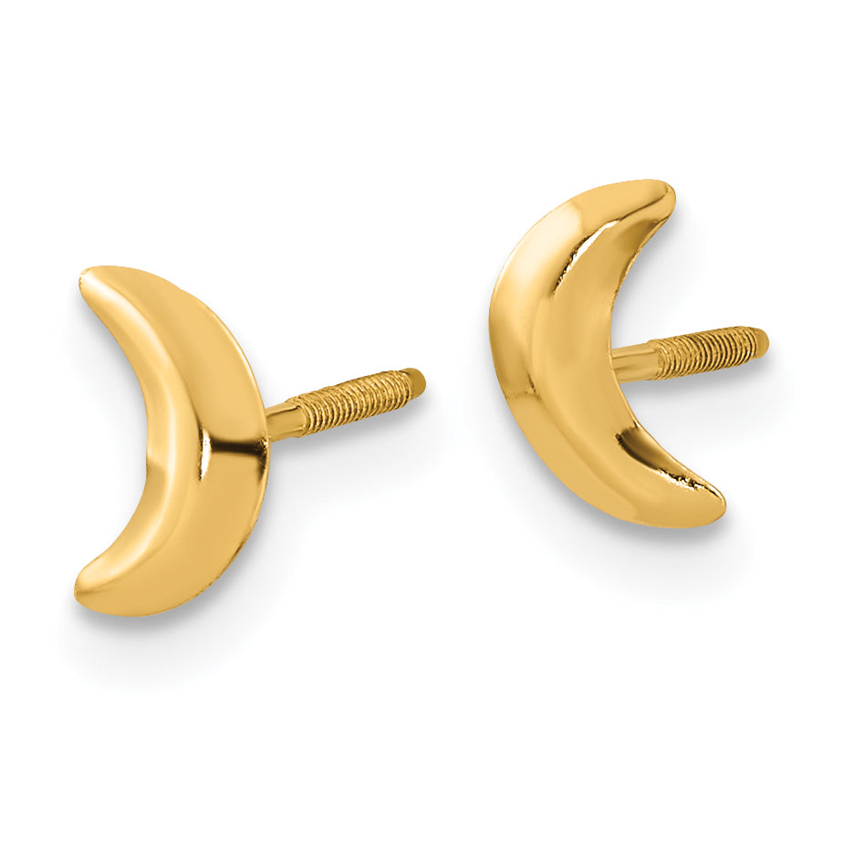 14k Madi K Moon Post Earrings