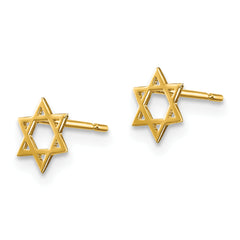 14k Madi K Children's Star of David Post Earrings