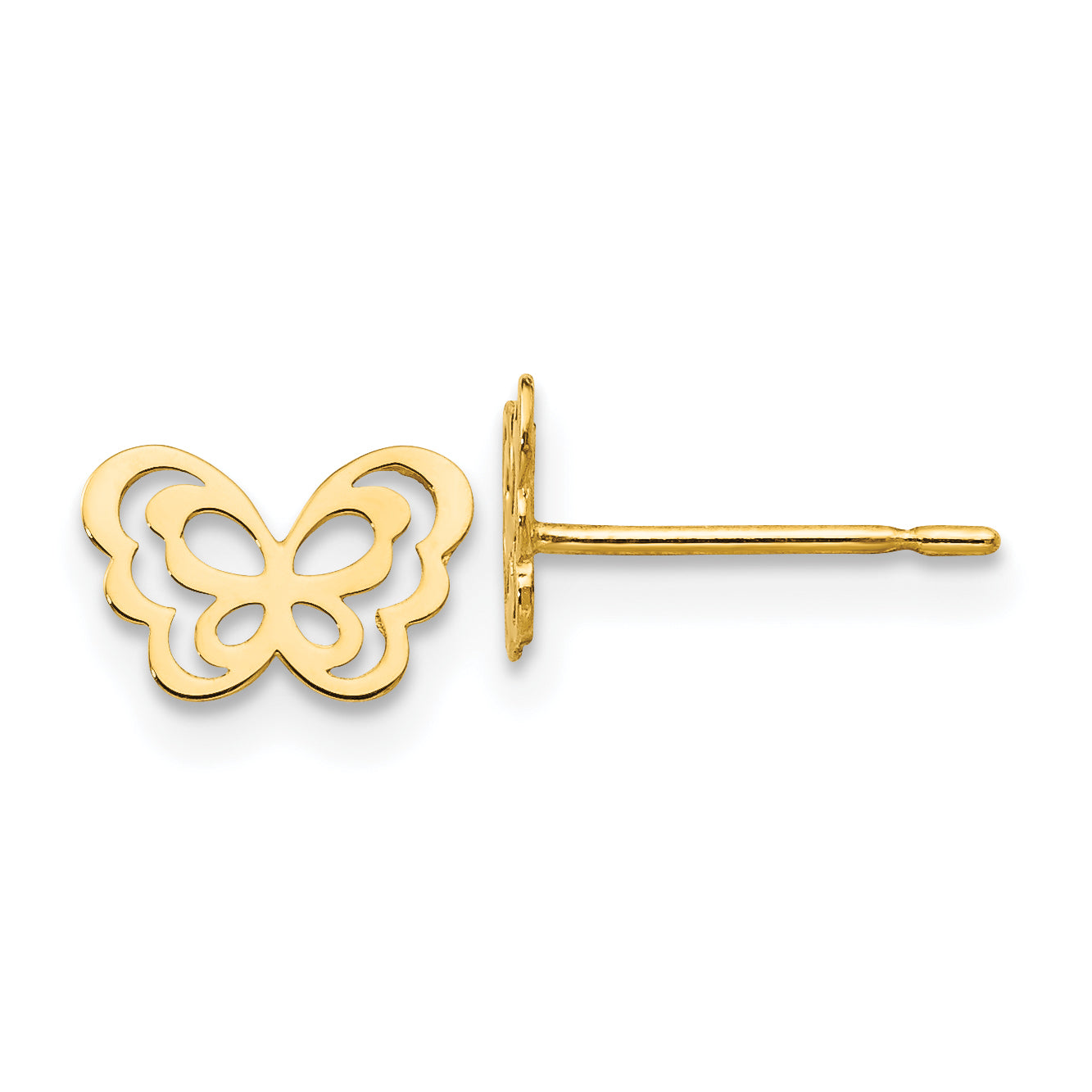 14k Madi K Children's Butterfly Post Earrings