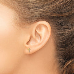 14k Madi K Cross Post Earrings