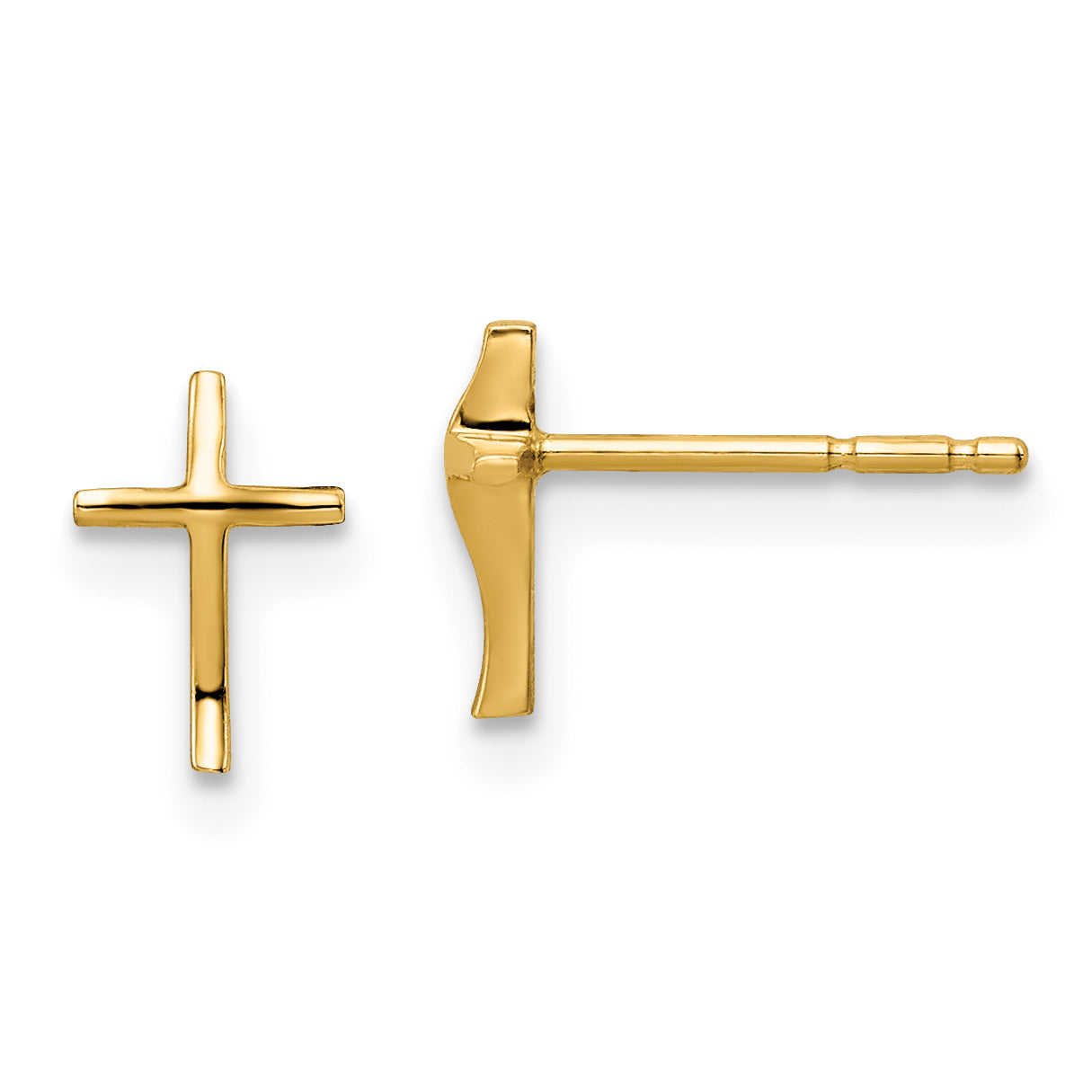 14k Madi K Cross Post Earrings