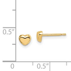 14k Madi K Heart Post Earrings