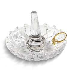 Round Glass Ring Holder