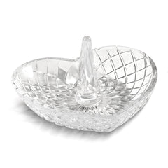 Heart Shape Glass Ring Holder