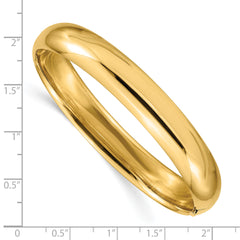 14k 7/16 High Polished Hinged Bangle Bracelet