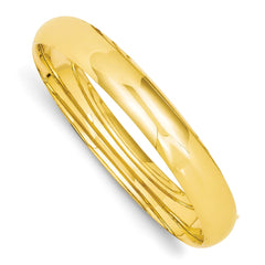 14K 7/16 High Polished Hinged Bangle Bracelet