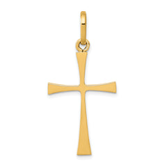 14k Polished Cross Pendant