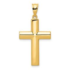 14k Hollow Cross Pendant