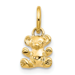 14k Polished Teddy Bear Charm