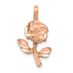 14k Rose-Gold Rose Charm