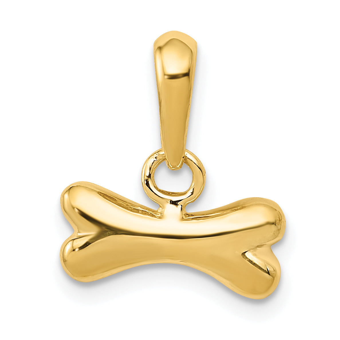 14k Dog Bone Pendant