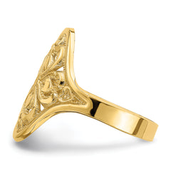 14k Diamond-cut Filigree Ring