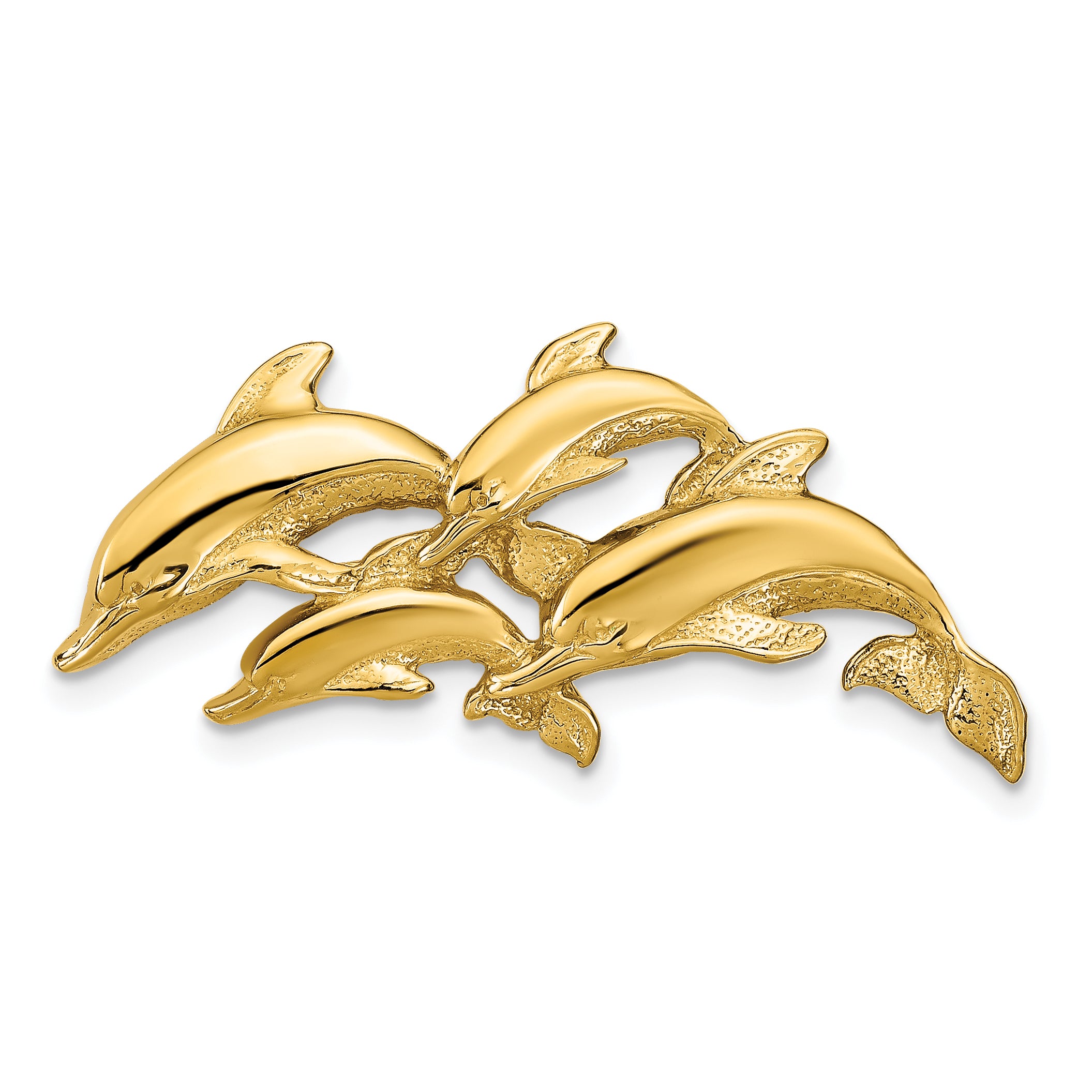 14k Dolphins Slide