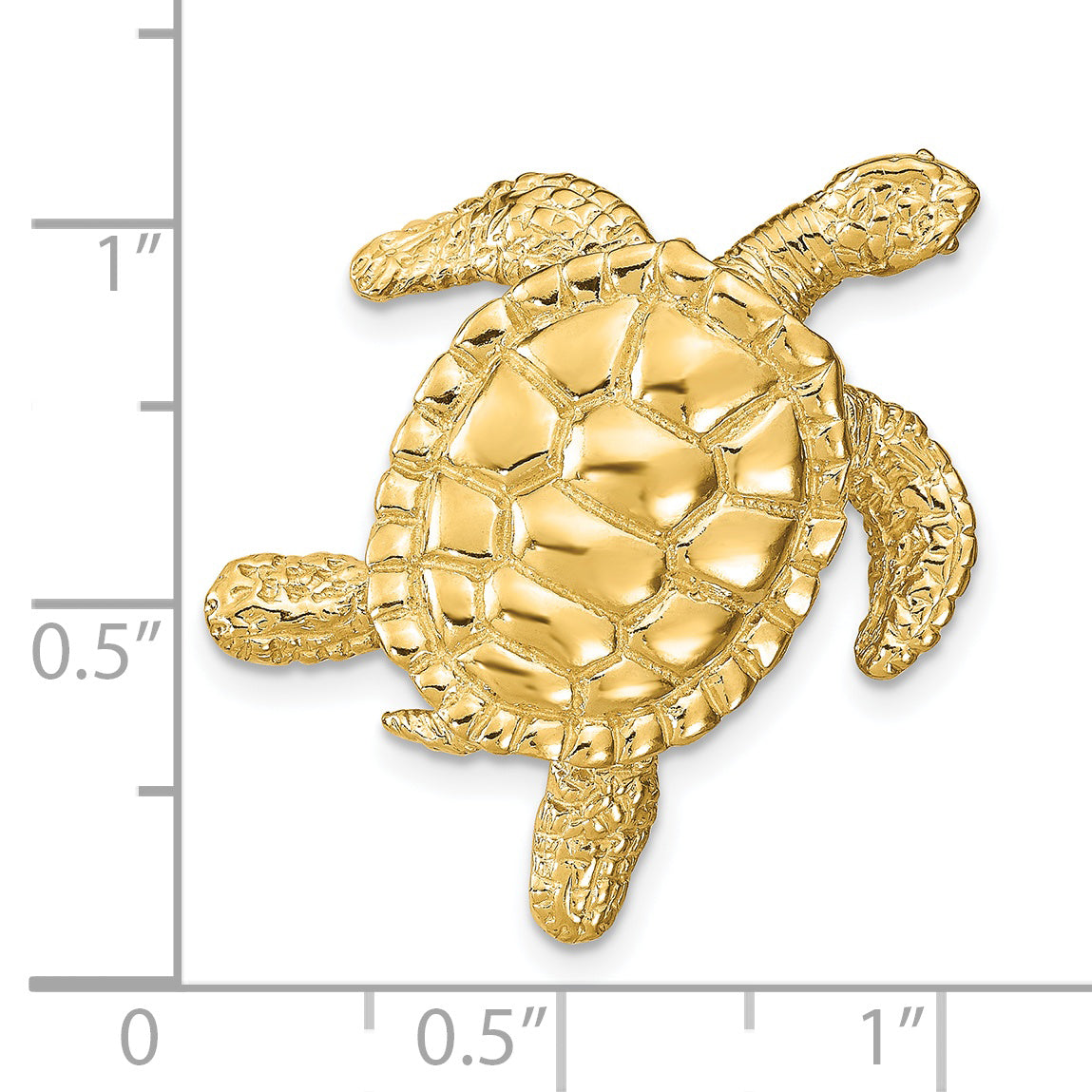 14k Sea Turtle Slide