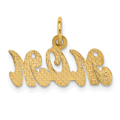 14k MOM Charm