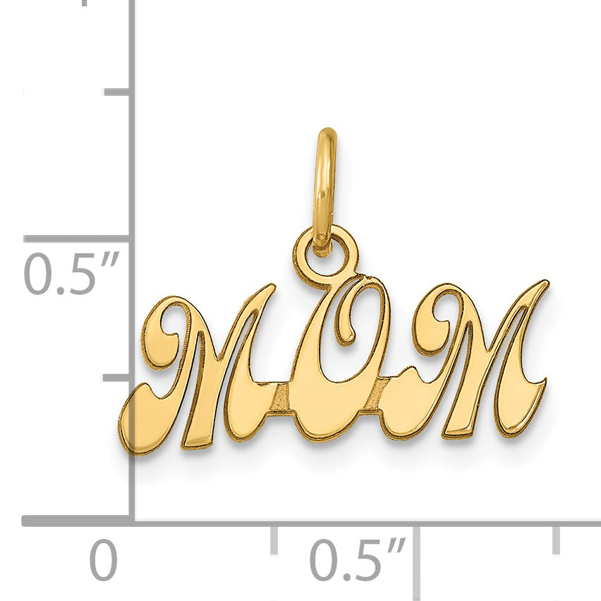 14k MOM Charm