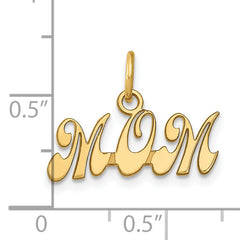 14k MOM Charm